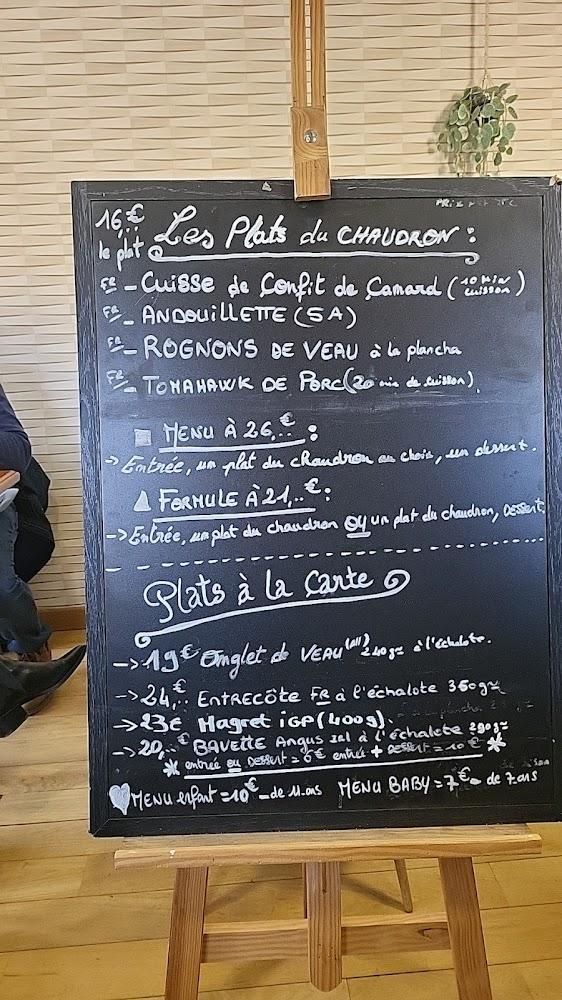 Le Chaudron du Père Marches - Menu Image 1